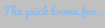 Image with Font Color 8EBAEC and Background Color C0C0C0